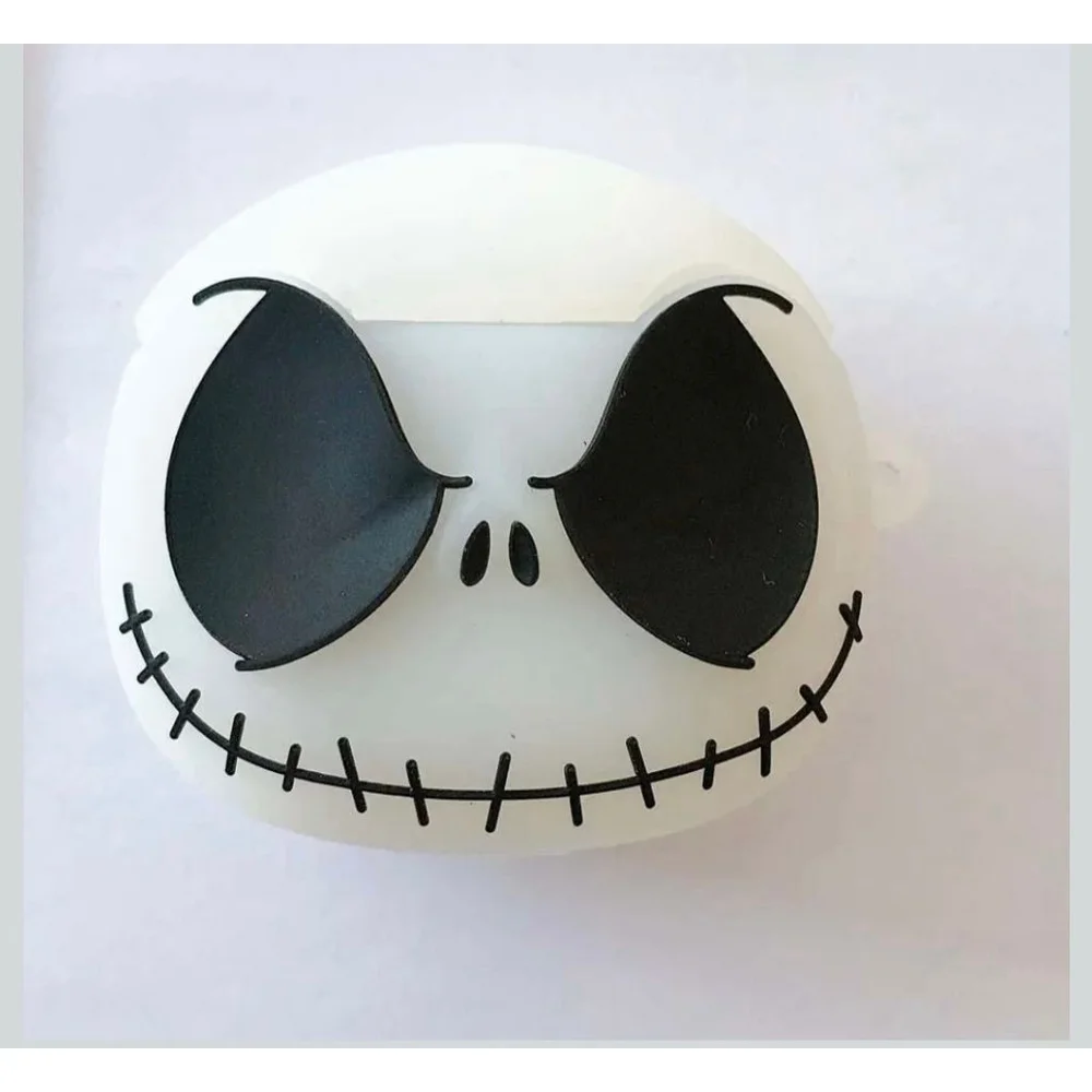 Halloween Glow Skull Airpods Pro Case White Black Nightmare Before‎ Christmas